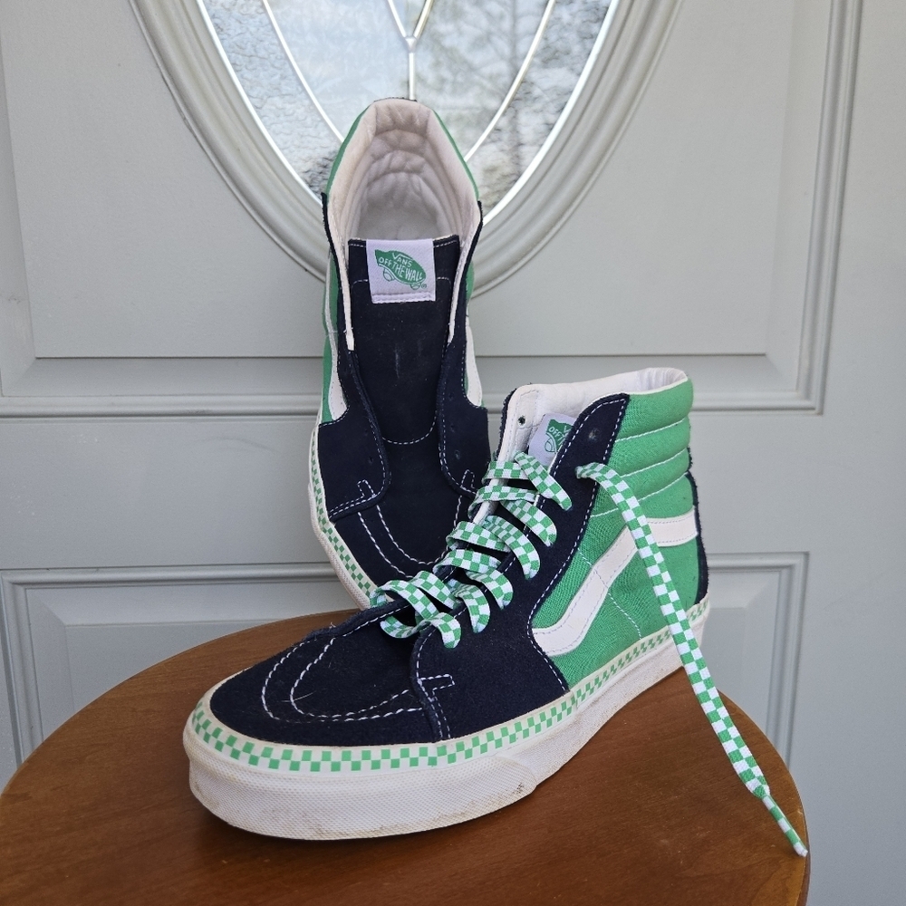 VANS Sk8 Hi Checkered Sneakers